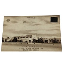 Gallup, New Mexico ROUTE 66 Postcard CASA LINDA MOTEL Posted 1954 - £3.95 GBP