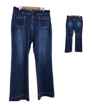 Denim Est. 1846 Womens Jeans Size 16W High Rise Flare Jeans  - £21.10 GBP