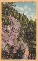 Hot Springs National Park Arkansas AR Goat Rock 1954 Postcard D48 - £2.35 GBP