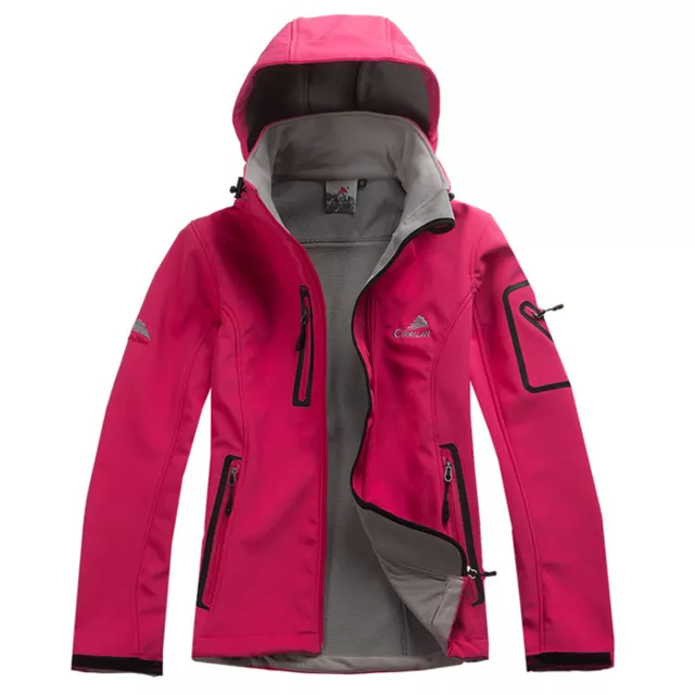  Winter Water Resistant Waterproof  Soft Jacket Women Windbreaker Climbing Hi Ca - £330.59 GBP