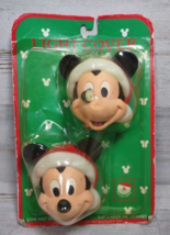 Vintage Disney Kurt S Adler Mickey Mouse Santa Christmas Light Cover Set *DAMAGE - £6.92 GBP