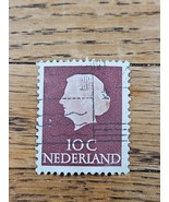 Netherlands Stamp Queen Juliana 10c Used Fancy Cancel 775 - $1.99