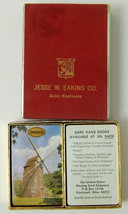 Vtg Sealed Congress Bridge Size Double Deck Playing Cards Windmill Water Wheel - £8.22 GBP