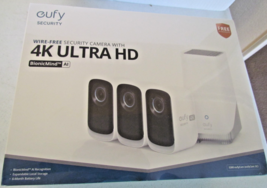 EUFY EufyCam 3C 4K Wireless Security Cameras 3-Cam + 1 S380 Base Kit - SEALED - $269.95