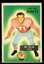 Vintage Football Card 1955 Bowman #41 Ray Collins New York Giants Tackle - £8.57 GBP