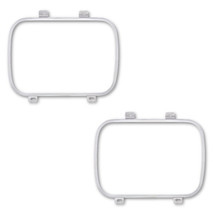 7X6 Headlight Rectangular Stainless Steel Inner Retaining Retainer Ring Pair - £10.77 GBP