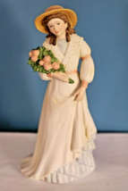 Vintage Homco Charlotte Rose 1468 Victorian Lady Porcelain Figurine 8.5 in - £14.53 GBP