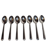 7 Pfaltzgraff Radients Stainless Steel Flatware Soup Spoons 6 5/8&quot; - $27.35 CAD