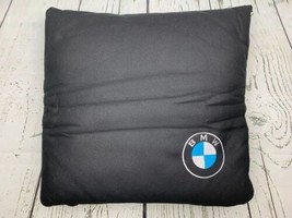 Premium Soft Travel Blanket Pillow Car Blanket Soft Black Compact Zip Up - £28.98 GBP