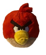 Angry Birds Plush Red Bird Toy Stuffed Animal 5&quot; SOUND works  - £23.31 GBP