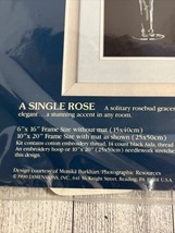A Single Rose Sunset Counted Cross Stitch Kit #13521 1990 Dimensions NIP - £7.20 GBP