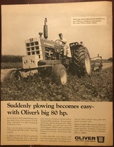 Oliver 1750 Tractor Original Magazine Ad - $10.00