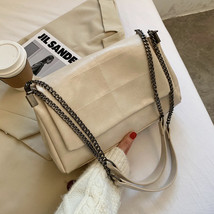 Handbag Women Bags Designer Vintage Shoulder Bag Thick Chain Messenger Bags Soft - £36.63 GBP