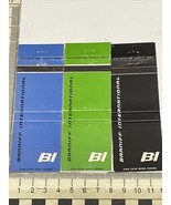 Lot Of 3 Matchbook Cover BI Braniff International  USA -Mexico - S. Amer... - $14.85