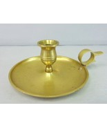 Decorative Vintage Antique Brass Candlestick Holder E751 - $748.28 MXN