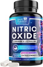 Nitric Oxide Supplement L Arginine 3X Strength for Energy &amp; Strength to Train Ha - £22.11 GBP