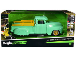 1950 Chevrolet 3100 Pickup Truck Lowrider Light Green with Gold Wheels &quot;Lowri... - £33.75 GBP