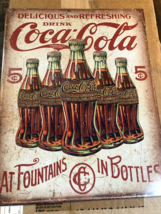 12½&quot; X 16&quot; Metal Signs, Coke - £8.28 GBP