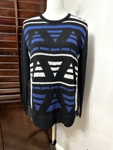 Banana Republic Womens Pullover Sweater Black Merino Wool Long Sleeve Kn... - $15.79