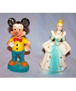 Lot of 2 Disney Items-Heavy Plastic Mickey Mouse, Cinderella-Lot 1 - $19.88 CAD