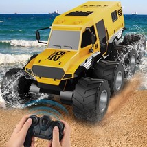 Amphibious Remote Control Car With 2 Battery, 8Wd Offroad Waterproof Rc ... - £65.55 GBP