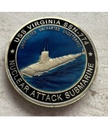 U.S. NAVY Attack USS Virginia Submarine Challenge Coin USN Silent Servic... - $34.59