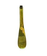 Mid Century Yellow Glass Tall Slender Elegant Bottle 17” Tall Decorative... - $638.58 MXN