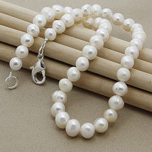 Er necklace elegant natural freshwater pearl women necklaces engagement wedding jewelry thumb200