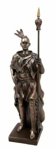 Primary image for Indian Warrior with Traditional Costume and Weapon Collectible Figurine 9" Tall