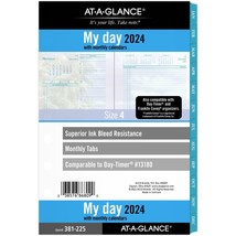 AT-A-GLANCE 2024 Seascapes (381-225) Daily/Monthly Two Page/Day Planner Refill - £43.62 GBP