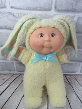 Cabbage Patch Kids Babyland Bunny yellow  floral ears Hasbro 1990 Easter vintage - $9.89