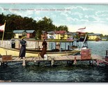 Boat Landing Palty Town Lake James Angola Indiana IN DB Postcard Y4 - $24.70