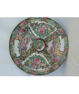 ANTIQUE CHINESE ROSE MEDALLION FAMILLE WALL PLATES CHARGERS SIGNED - £69.98 GBP