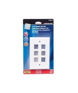 Monster Cable Multi-Media Keystone Wall Plate 6 Port White - $17.21