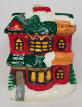 Vintage Christmas House Candle 3.75&quot; SKU H183 - £15.72 GBP