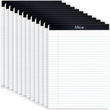 Pack Of 12 8-Point 5 X 11 Legal Notepads With Perforation And Wide Ruled... - $37.98