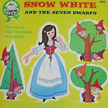 Snow White and the Seven Dwarfs Traveling Playhouse Simon Says Record Vi... - $10.77