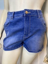 Kendall &amp; Kylie Denim Cuffed High Rise Shorts Size 29 - £9.07 GBP