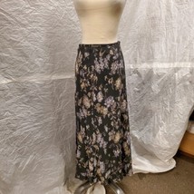 A Line Anne Klein Women&#39;s Gray Floral Skirt, Size 6 - $39.59
