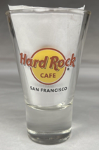 Hard Rock Cafe San Francisco Flared Tall Shot Glass 4.25&quot; Tall 6oz Desse... - £5.89 GBP