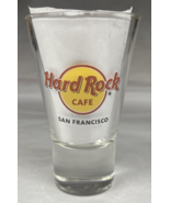 Hard Rock Cafe San Francisco Flared Tall Shot Glass 4.25&quot; Tall 6oz Desse... - £5.60 GBP