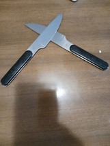 Dansk Knives Black Knives Serrated Pair Kitchen Tools Scandinavian Design - £14.79 GBP