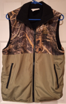 Mens Ducks Unlimited Mossy Oak Shadow Grass Reversible Camo Hunting Vest Sz  M - £21.36 GBP