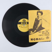 Joni James Why Don&#39;t You Believe Me/Purple Shades Japan 10&quot; 78rpm Record MGM. 55 - £76.97 GBP