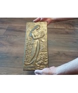 Vintage Embossed Copper Wall Decoration of the Legend of Tamar - £100.65 GBP