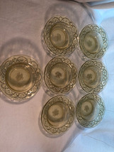 7 Amber Rosemary 5 Inch Berry Bowls Depression Glass - £35.39 GBP