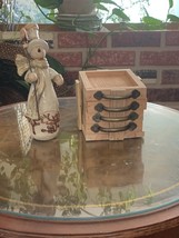 NEW! Handmade Cedar Mini Trays / Coasters w_Holder. Rustic Farmhouse Home Decor - £36.08 GBP