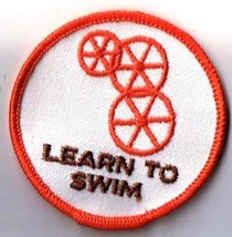 Vintage Wheelchair Swimming Patch Wheelswim Learn To Swim - £2.36 GBP