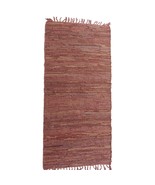 Premium Leather Fireplace Hearth Rug - Durable &amp; Fireproof Floor Mat Lea... - €308,98 EUR