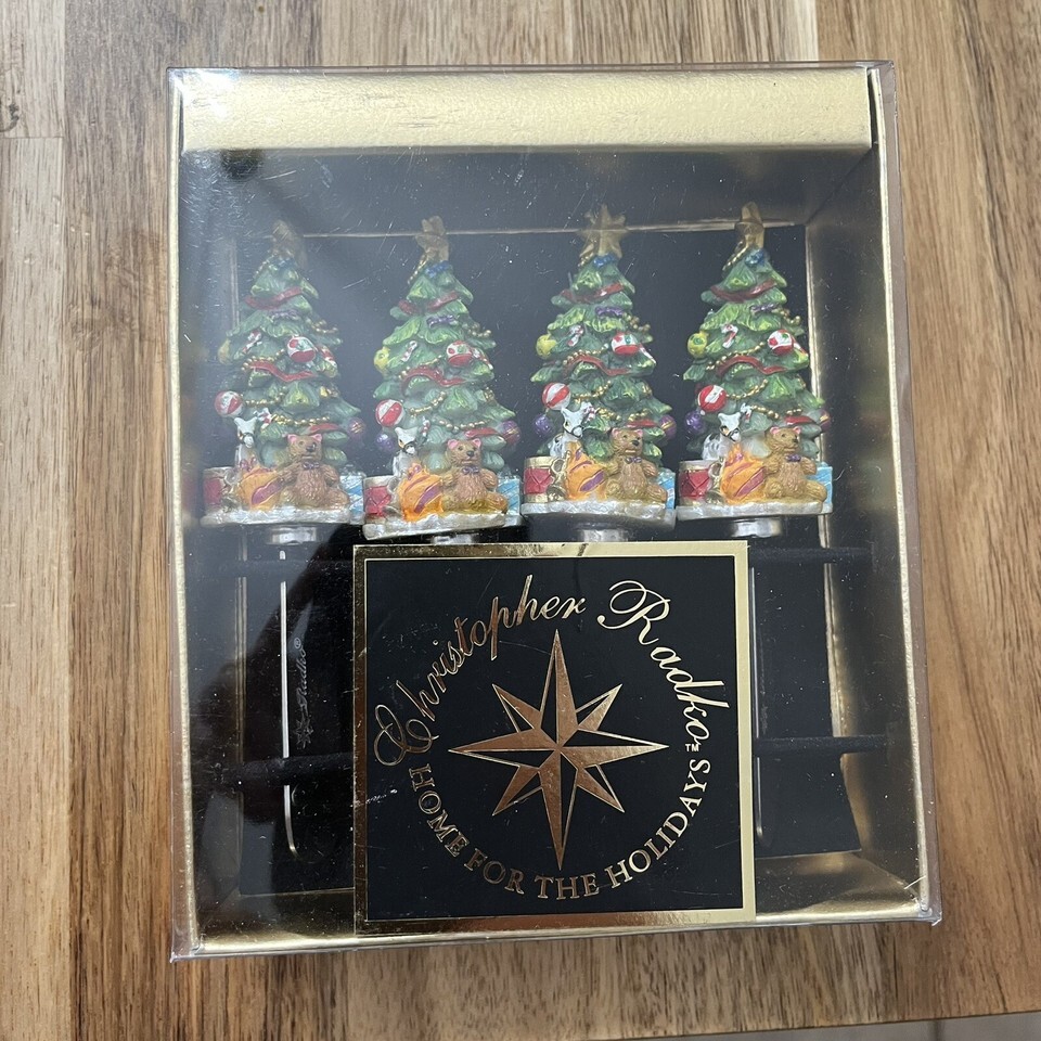 Christopher Radko Home For The Holidays Christmas Tree Cheese Spreaders - $15.19